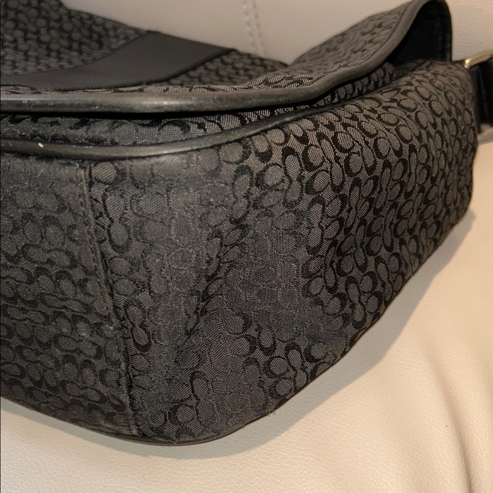 Coach Signature Hudson Laptop Black Men's Messenger Bag - Picture 16 of 16